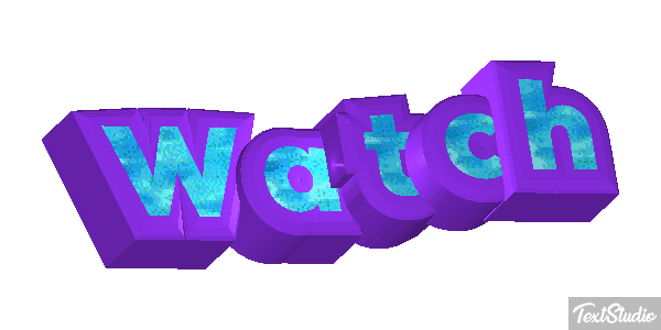Watch Text effect