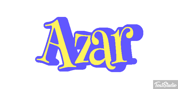Azar Text effect