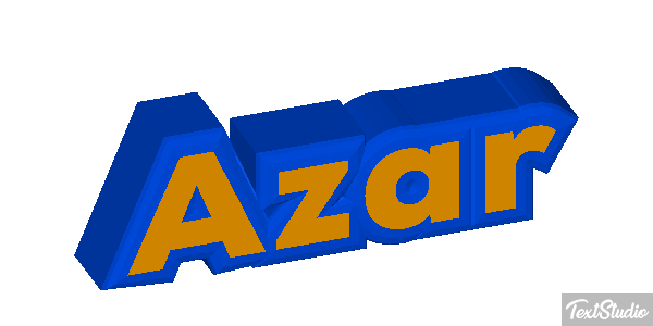 Azar Text effect