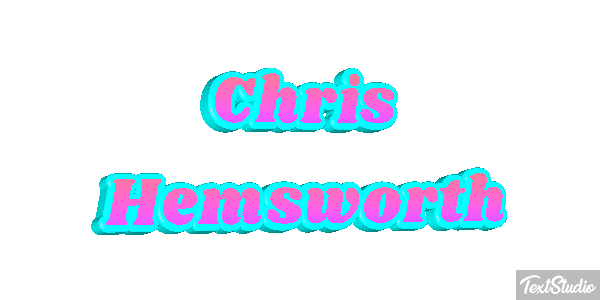 Chris Hemsworth Efeito do texto