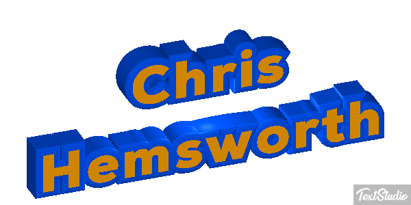 Chris Hemsworth Efeito do texto