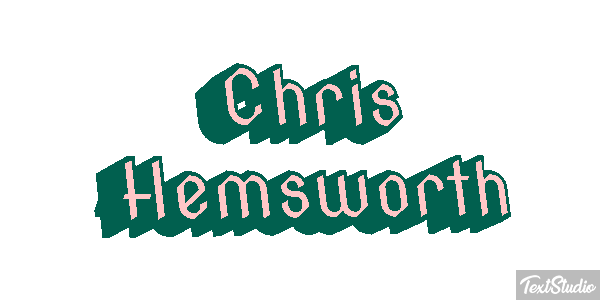 Chris Hemsworth Efeito do texto