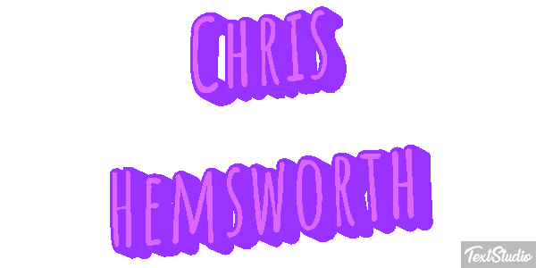 Chris Hemsworth Efeito do texto