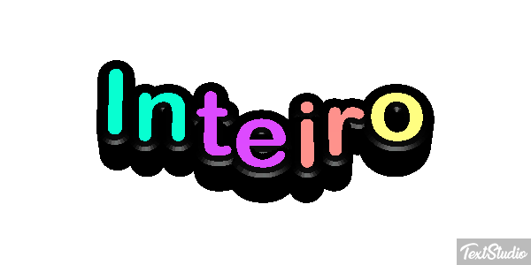 Inteiro Efeito do texto