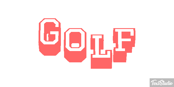 Golf Text effect