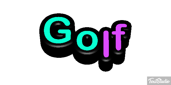 Golf Text effect