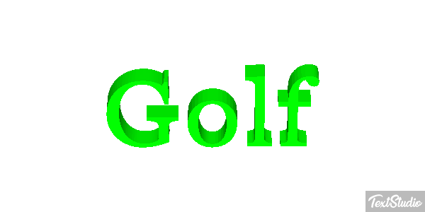 Golf Text effect