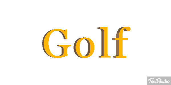 Golf Text effect