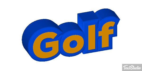 Golf Text effect