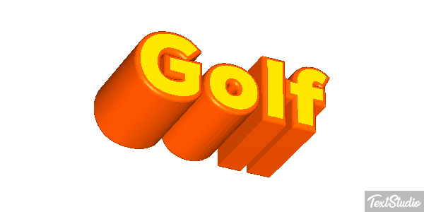 Golf Text effect