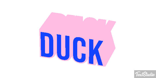 Duck Text effect