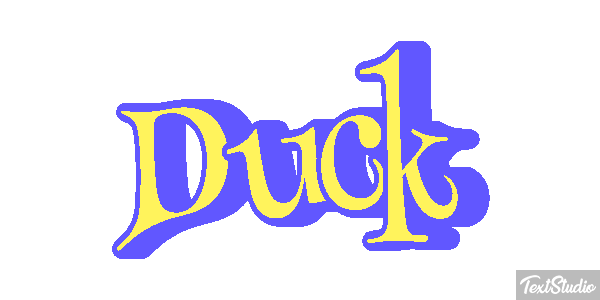Duck Text effect
