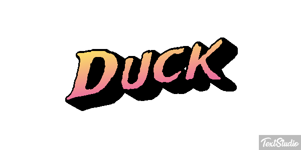 Duck Text effect
