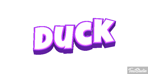 Duck Text effect