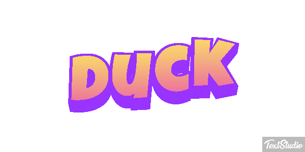 Duck Text effect