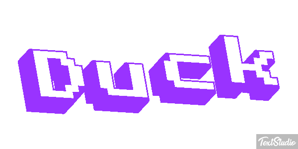 Duck Text effect