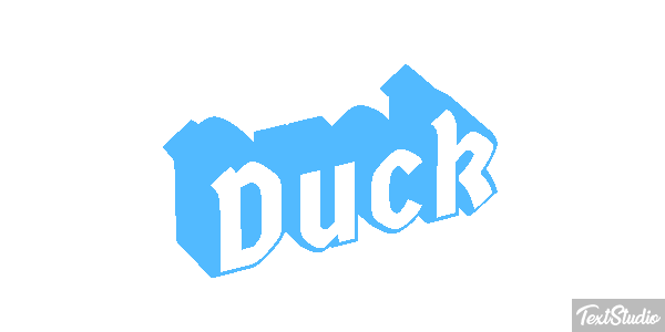 Duck Text effect