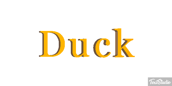 Duck Text effect
