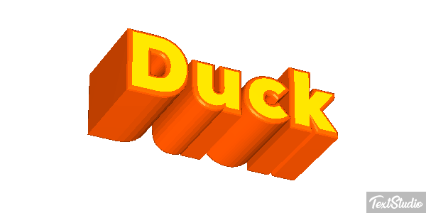 Duck Text effect