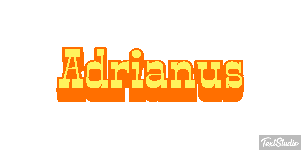 Adrianus Effet de texte
