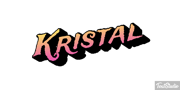 Kristal Text effect