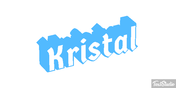 Kristal Text effect