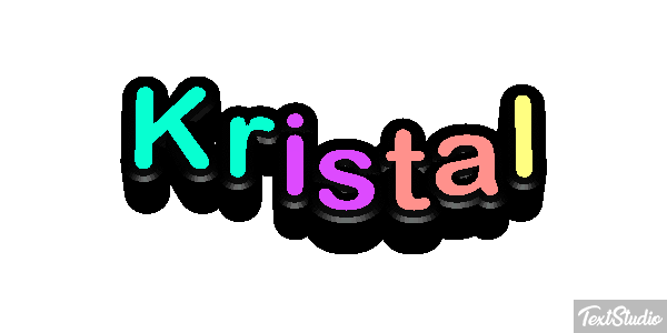 Kristal Text effect