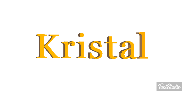 Kristal Text effect