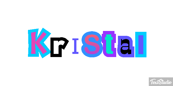 Kristal Text effect