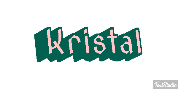 Kristal Text effect