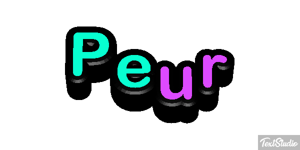 Peur Effetto testo