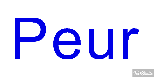 Peur Effetto testo