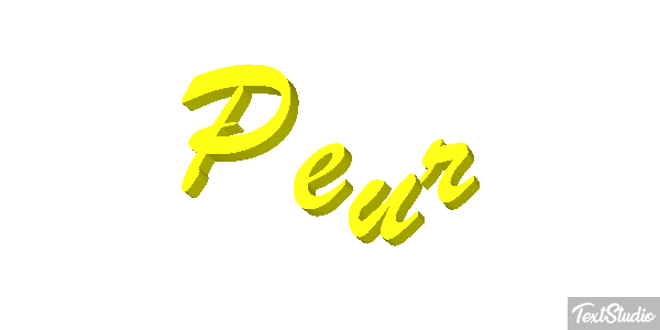 Peur Effetto testo
