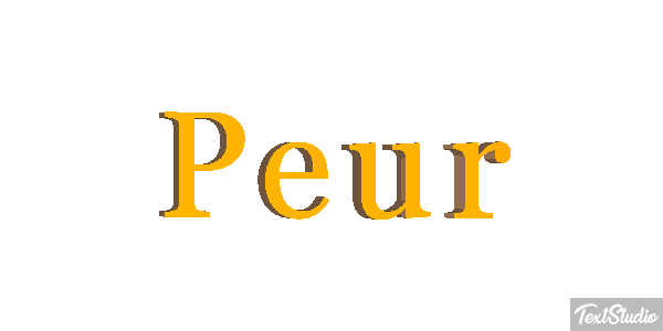 Peur Effetto testo