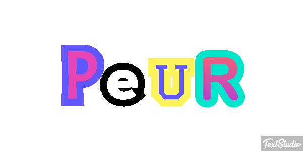 Peur Effetto testo