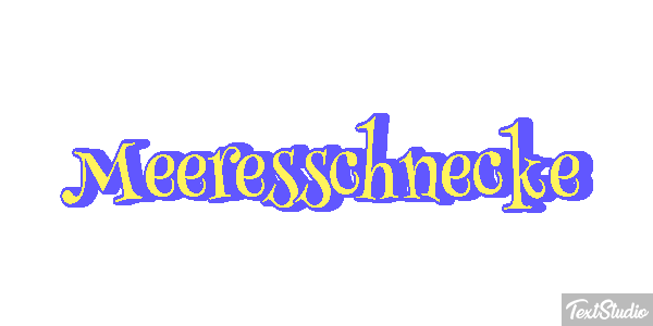 Meeresschnecke Texteffekt