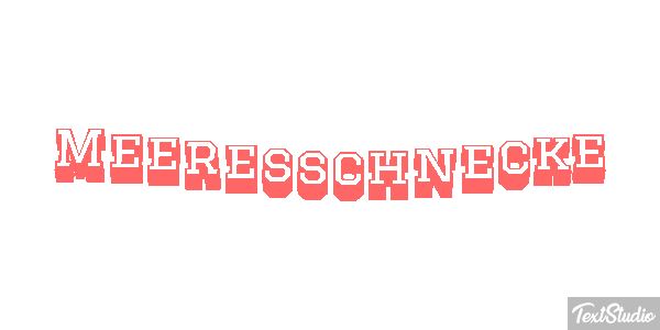 Meeresschnecke Texteffekt