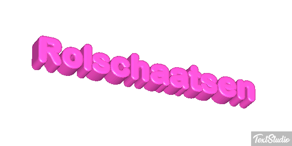 Rolschaatsen Tekst effect