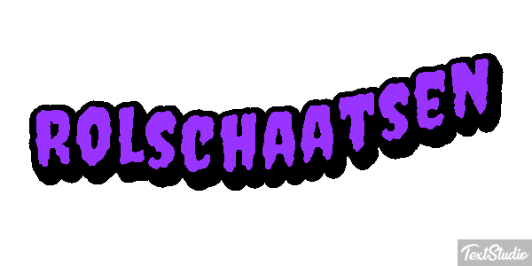 Rolschaatsen Tekst effect