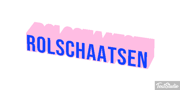 Rolschaatsen Tekst effect