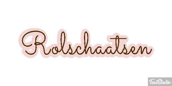 Rolschaatsen Tekst effect