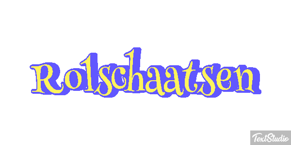 Rolschaatsen Tekst effect