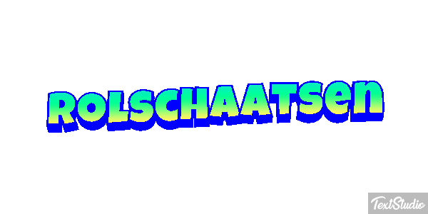 Rolschaatsen Tekst effect