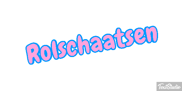 Rolschaatsen Tekst effect