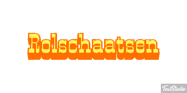 Rolschaatsen Tekst effect