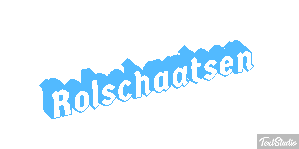 Rolschaatsen Tekst effect