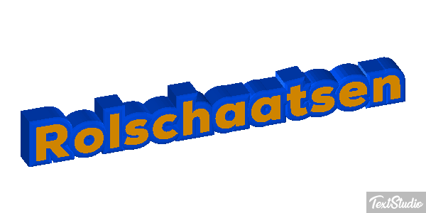 Rolschaatsen Tekst effect
