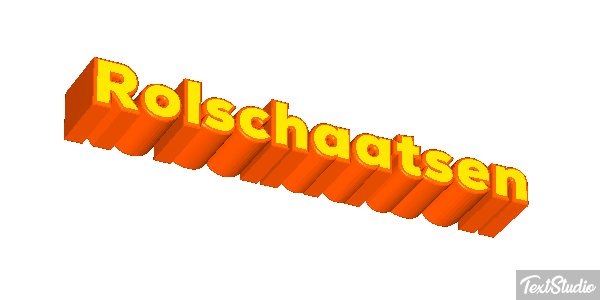 Rolschaatsen Tekst effect