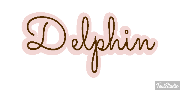 Delphin Text effect
