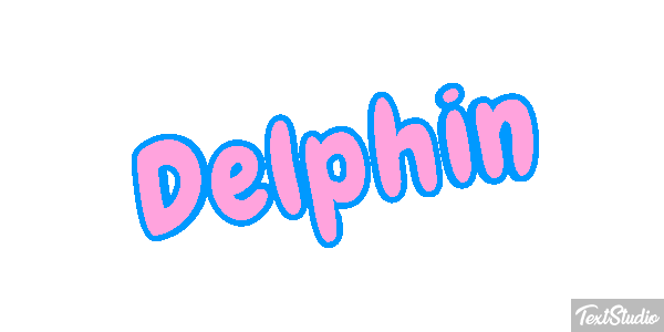 Delphin Text effect